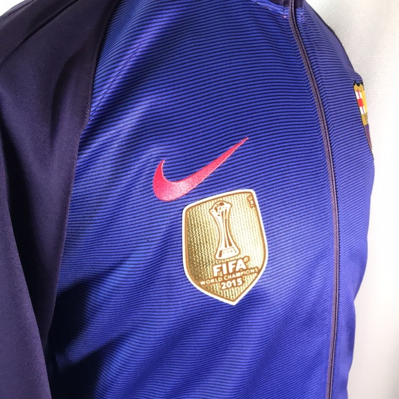 FC Barcelona Nike Full Zip Training Jacket - Picture 8 of 11